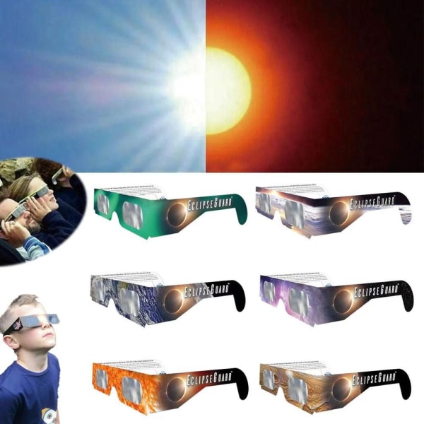 Solar Eclipse lasit Eclipse katselulasit 6 kpl 6 kpl 6pcs