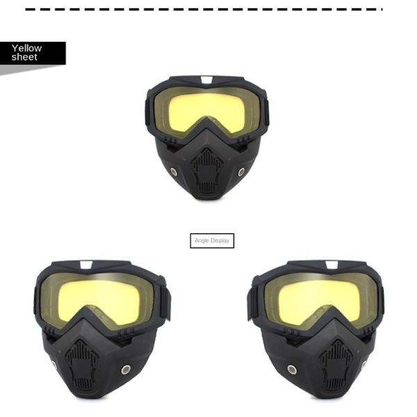 Motorcykelbriller Off-Road hjelmbriller SORT black
