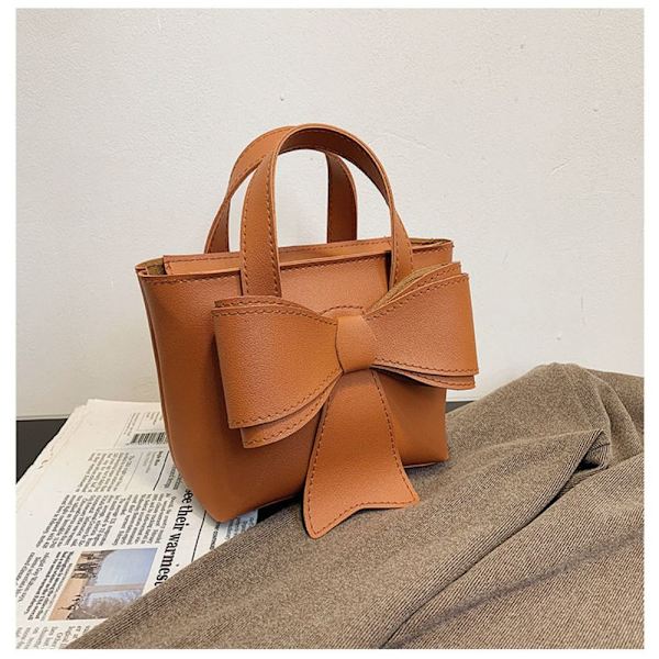 Liten axelväska Bow Design Handväskor BROWN S brown S
