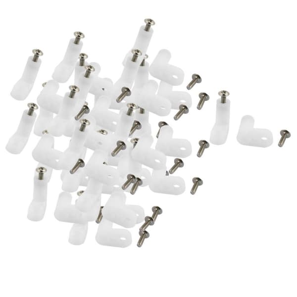 10/50 stk. L-formede monteringsfødder, PCB-afstandsstykker i plast 10PCS