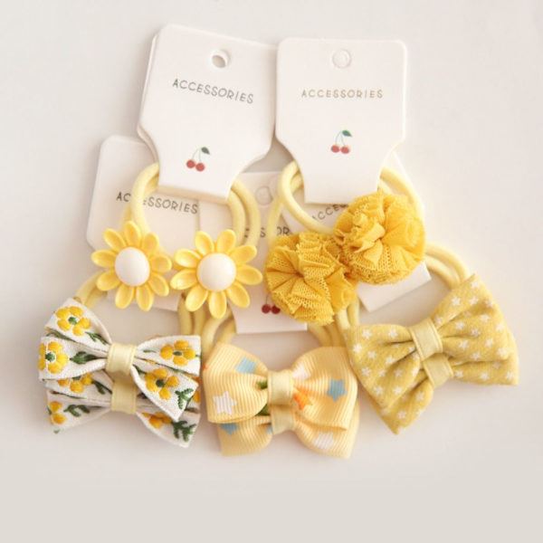 10 kpl elastinen kuminauha hiussolmiot Bowknot 4 4 4