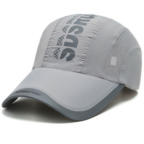 Snabbtorkande sporthatt Printed cap GRÅ grey