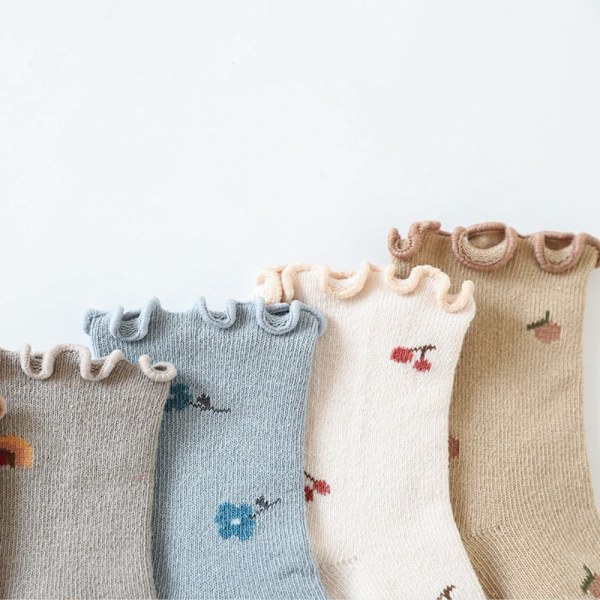 1pari Baby Socks Short Tube Sukat BEIGE M beige M