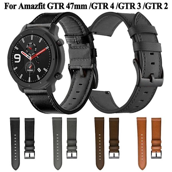 Rannekoru Nahkahihna Ranneke MUSTA 22MM Black 22mm