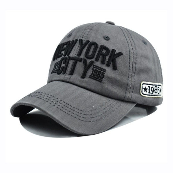 Brevbroderi Baseballcapser Snapback-hatter GRÅ grey