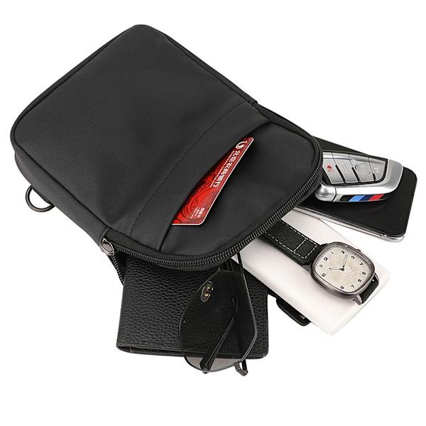 Rintalaukku Fanny Pack MUSTA BLACK