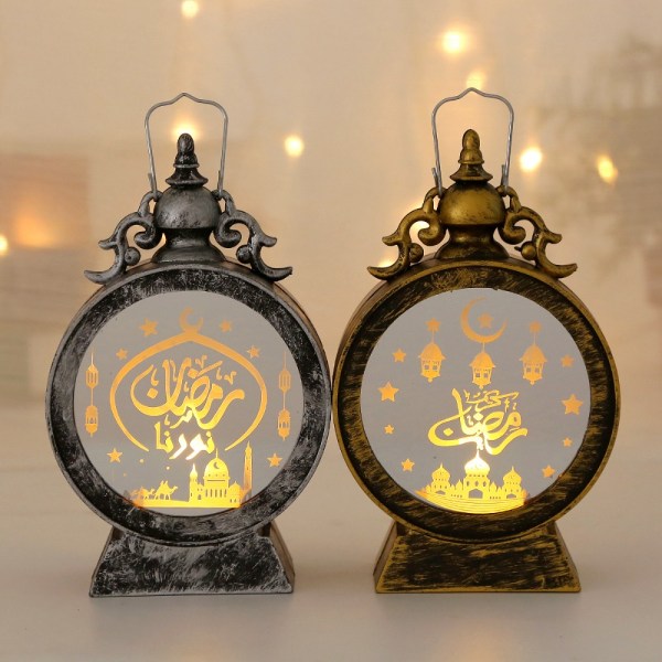 Ramadan Kareem Led Lantern Ramadan Kynttilälyhty MUSTA black