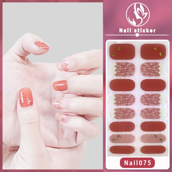 Franska Nageldekaler Nail Art Sticker 5 5 5