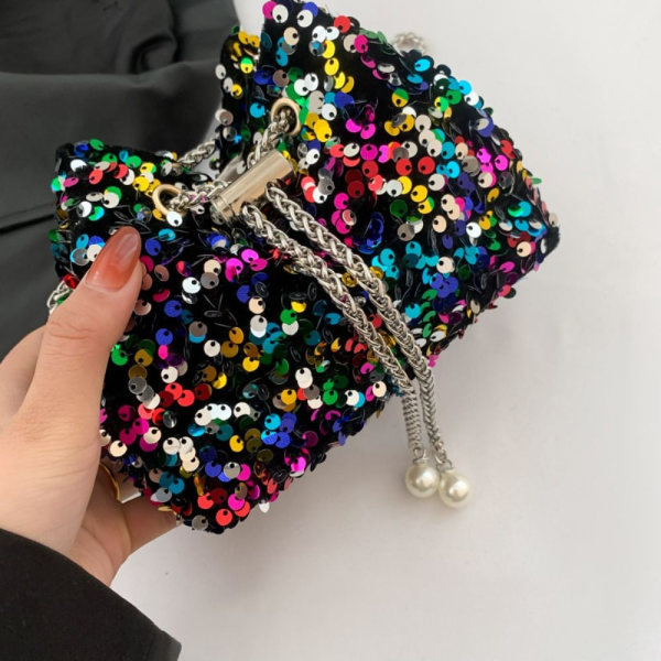 Sequin Bucket Bag Crossbody Olkalaukut MULTICOLOR multicolor