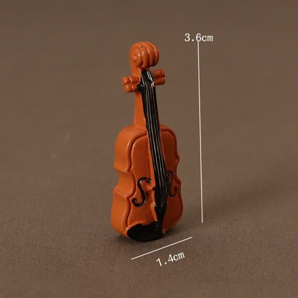 4 stk./sæt Dukkehus Klassisk Guitar Pipa Violin Simulation