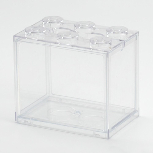 Betta Fish Tank Building Block Aquarium TRANSPARENT TRANSPARENT transparent