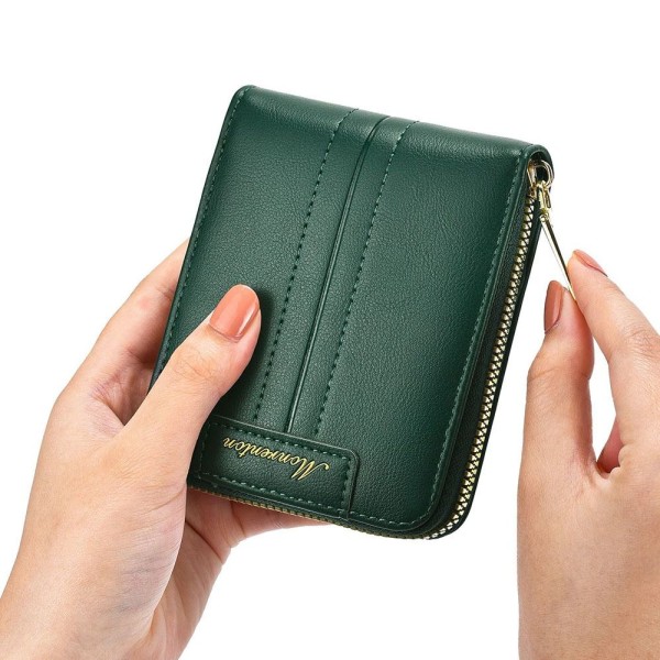 Kort lommebok for kvinner GRØNN green