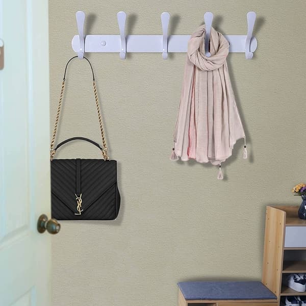 Vægmonterede knager badeværelse knagerække SØLV silver
