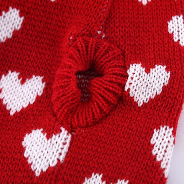 Slim Fit Pet Genser Hjerte Pet Genser RØD Red
