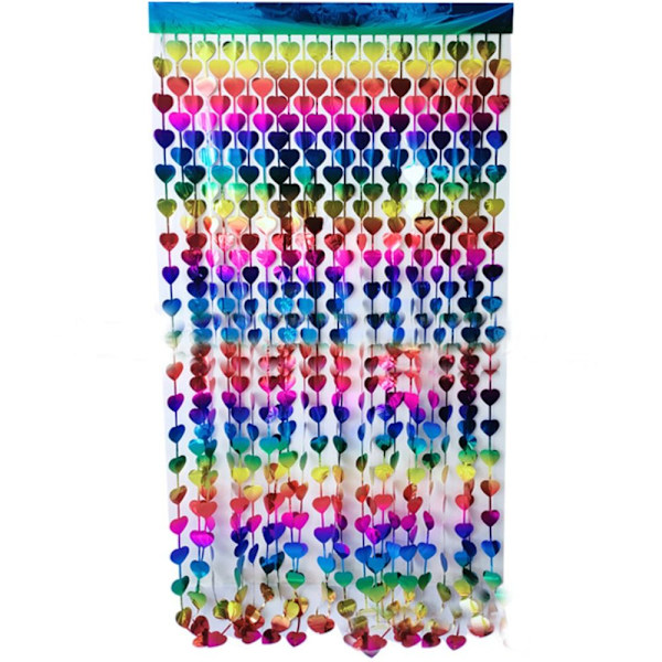 Festdörr Gardin Kärlek Vägg Bakgrund MULTICOLOR Multicolor