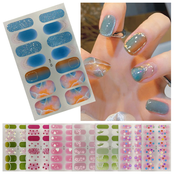 Franske neglemærkater Nail Art Sticker 5 5 5