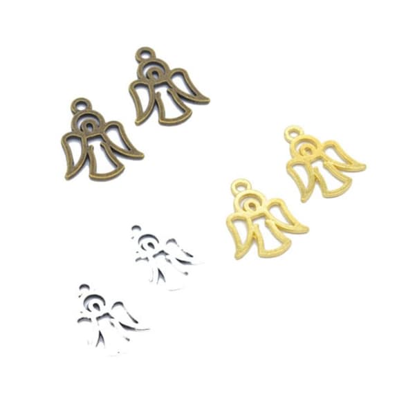 Englefe-charms Antik Sølv Englefe-charms Bulk