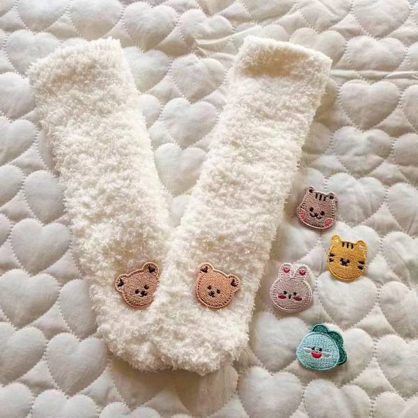 Baby sammetsstrumpor Halkfria bomullsstrumpor RABBIT RABBIT Rabbit