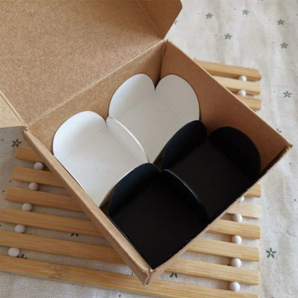 50 stk Kraft Papir Chokolade Spacer SORT Black