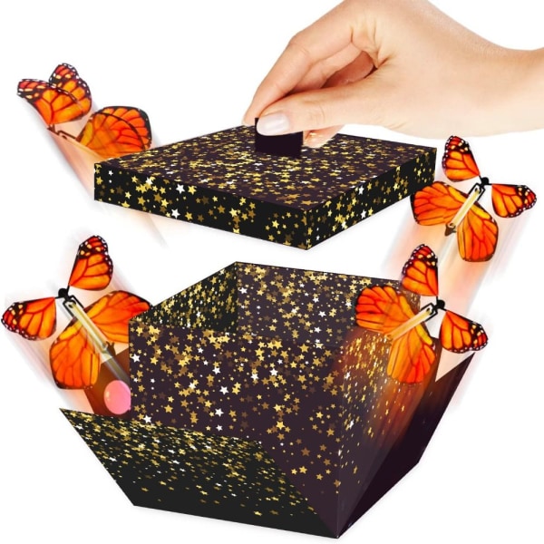 Yllätys lentävä perhoslaatikko Creative Bounce Box C C C