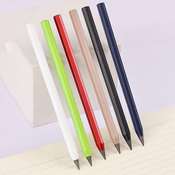 Evig Penna Metall Bläckfri Penna VIT white
