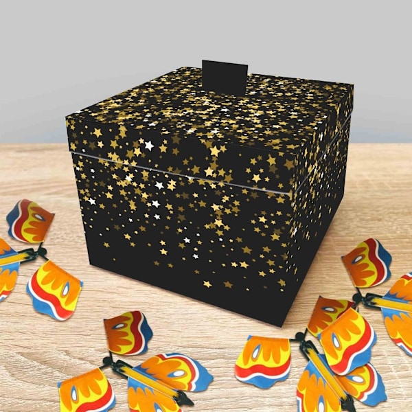 Överraskning Flying Butterfly Box Creative Bounce Box B B B