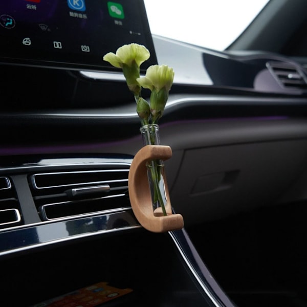 Reagensglas Vase i massivt træ Mini Bonsai Vase 2 2 2