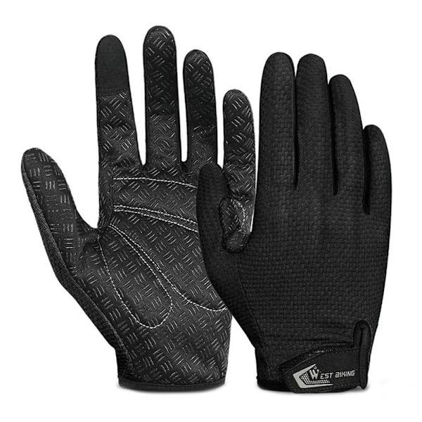 Motorcykelkørehandsker Helfinger vanter SORT L black L