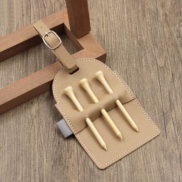 Golf Tees Pouch Golf Tee Holder BEIGE Beige