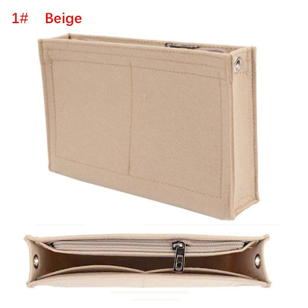 Filt-indsats taske Pung Liner BEIGE 1# 1# Beige 1#-1#