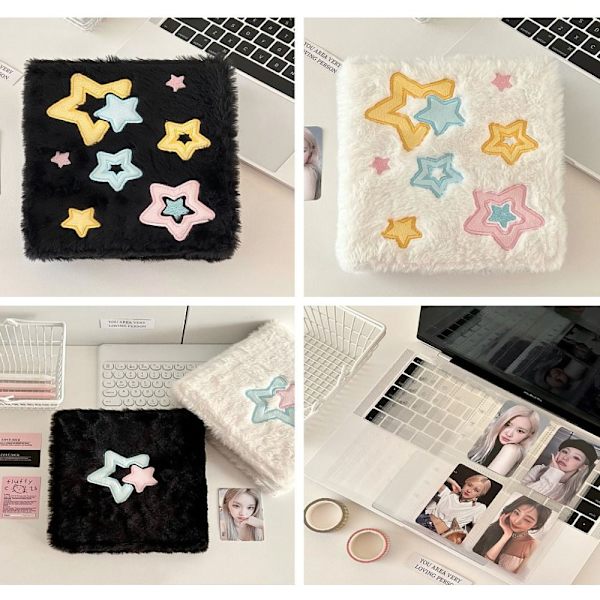Fotoalbum Fotokort Samling Bøker SVART OMSLAG SORT OMSLAG Black Cover