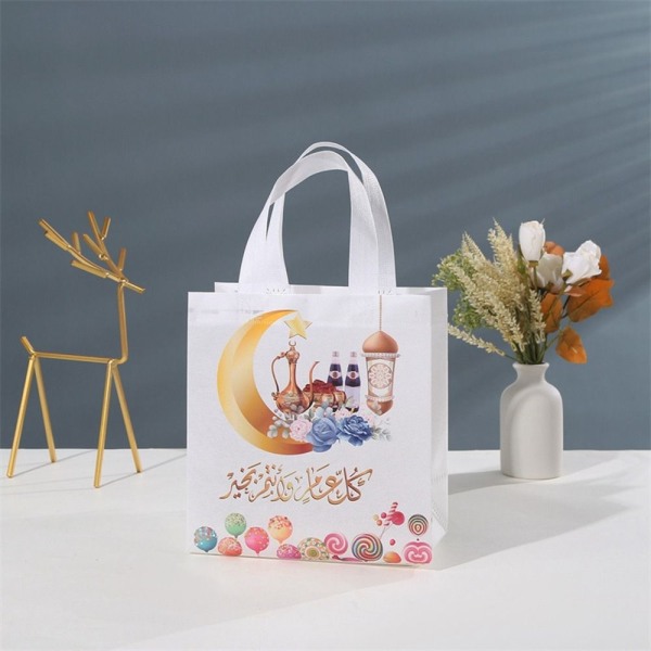 4 st Eid Mubarak Presentpåsar Godis Keks Påse STYLE 6 STYLE 6