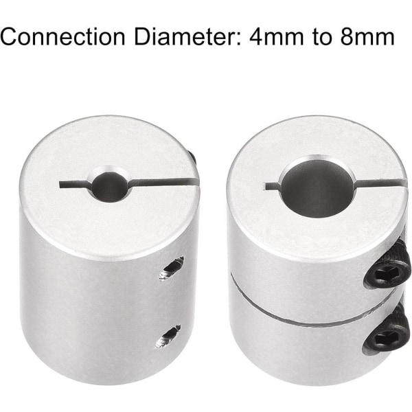 2 stk Joint Motor Connector Clamp-On koblinger 8MM X 4MM 8MM X 8mm x 4mm