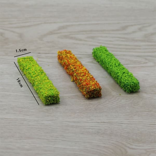 3 ark miniatyrträdgårdsdekor hållbar statisk 2 2 2