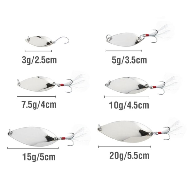 Fiskelokker Kunstagn GULL 5G 5G gold 5g-5g