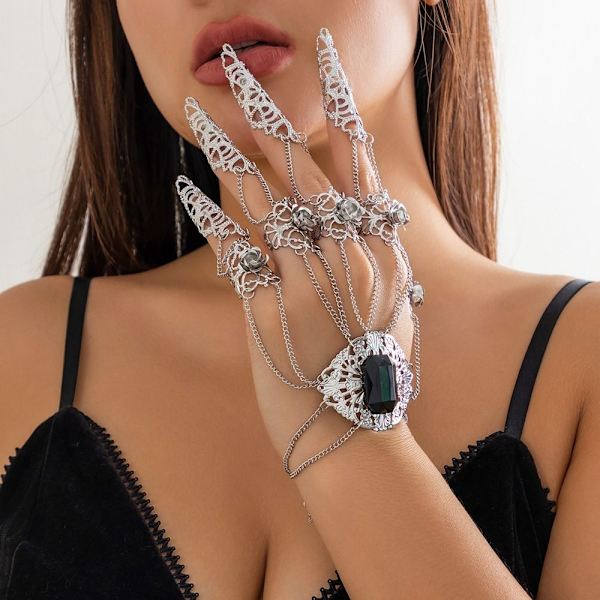 Gothic Finger Rannekoru Sormi Ranneketju Rannekorut STYLE 2 Style 2