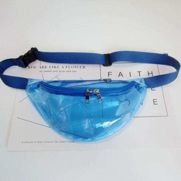 Sports Fanny Pack Crossbody brysttaske TRANSPARENT transparent