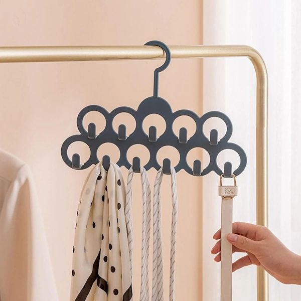 11 Hål Hängare Display Organizer Krok GUL yellow