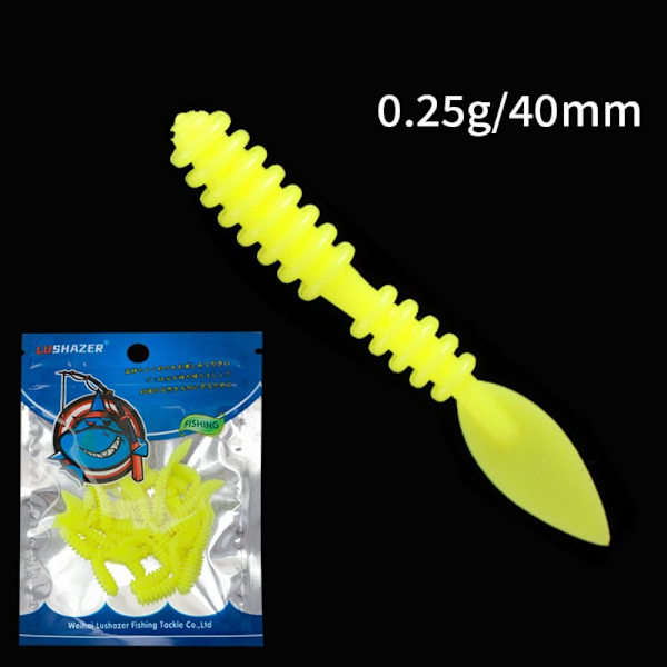 20ST Fiske Mjuka Lures Fiske Jig Lure GUL yellow