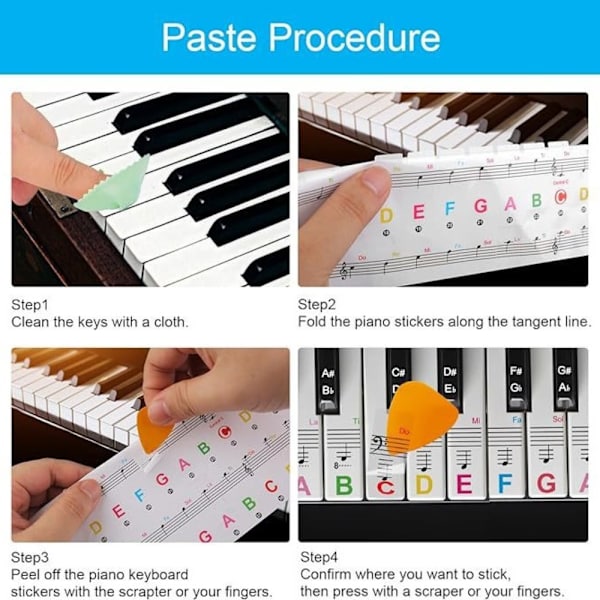 Piano Keyboard Stickers Piano Spectrum Sticker Symbol B B B
