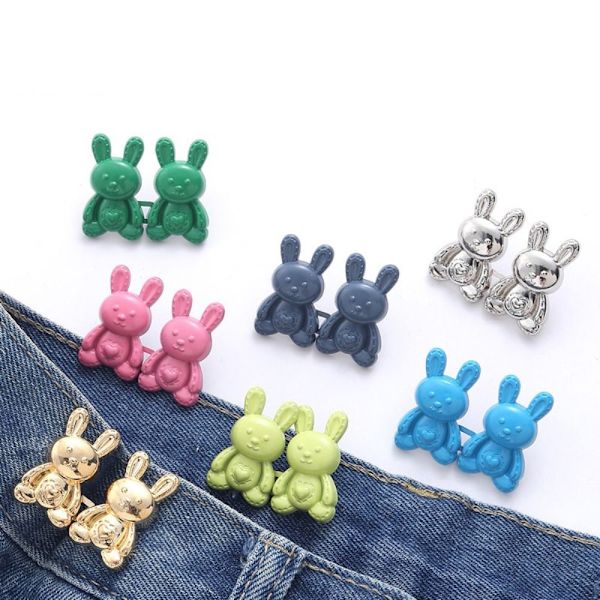 Midjeknapp Jeans Bältesspänne RÖTT red