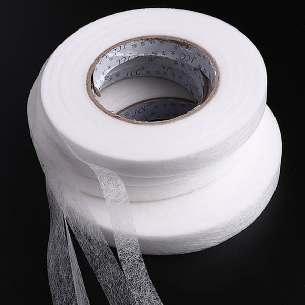 Interlining Limfäste Tyg Kläder Stryk På Kantband VIT 1CM White 1cm
