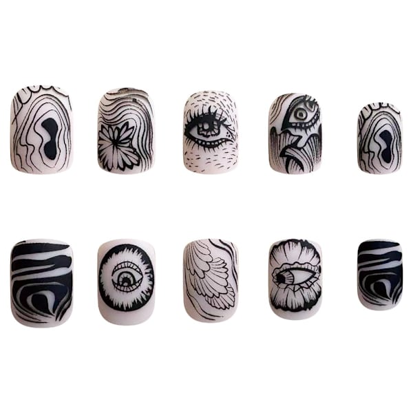 French Fake Nails Tekokynnet DJ-23 DJ-23 DJ-23