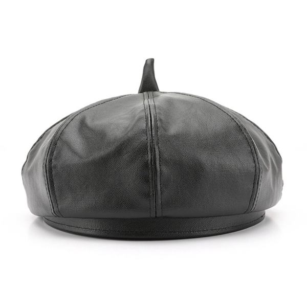 Dame Beret Beret Cap SVART Black