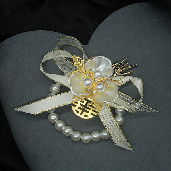 Brud Handledsblomma Handblommor BEIGE beige