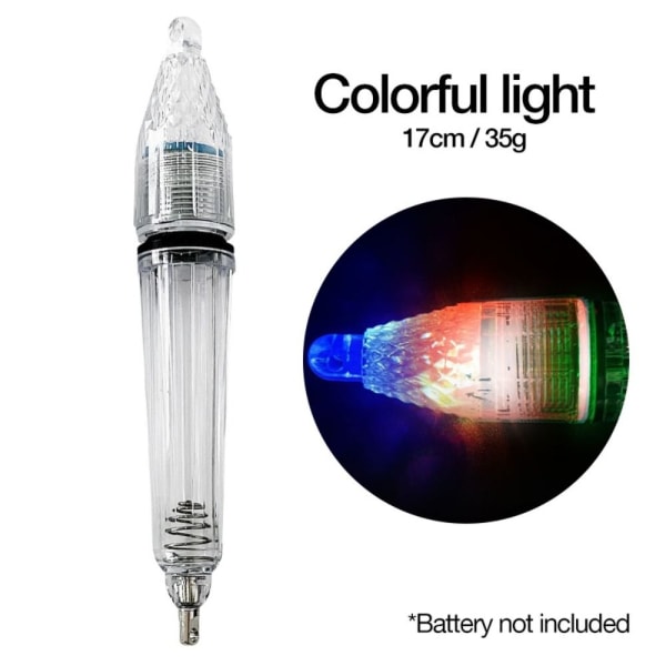 LED Fiskelampe Bait Light MULTICOLOR 17CM multicolor 17cm