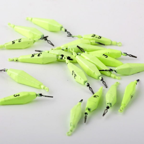 5 STK Fiskesink Falljernsluke 2,5G 2,5G 2.5g