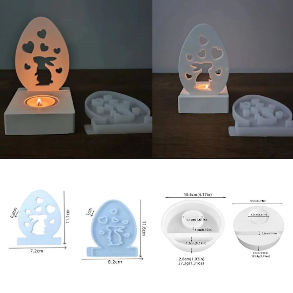Hule kaninlysdekoration 3D hjertekaninform 2 2 2