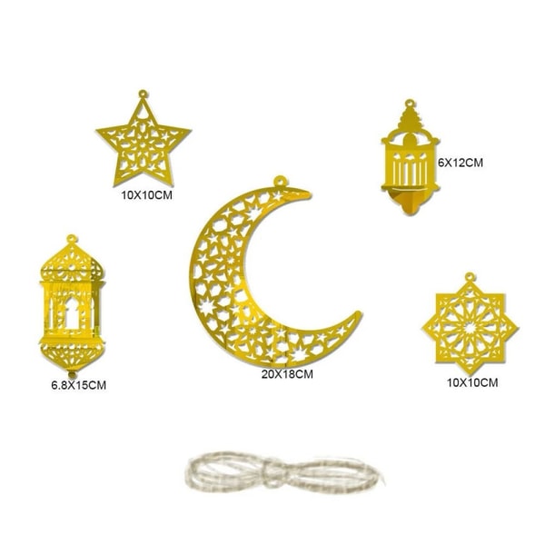 Kuu ja tähti lyhty riipus Eid riipus A A