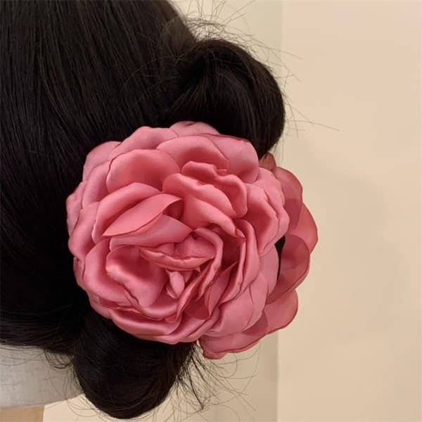 Blomsterhårklämmor Hästsvans Hårklämmor BEIGE beige
